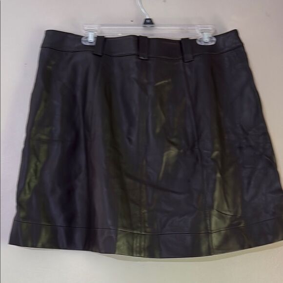 Eloquii Faux Leather Mini Skirt Wrap Style - Picture 7 of 7